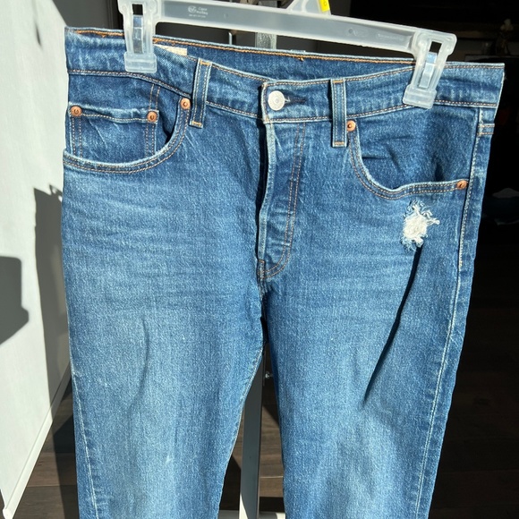 Levi’s Premium 501 Dark Blue Jeans - Picture 2 of 5